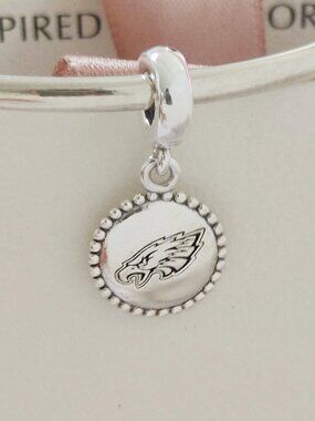 Pandora Philadelphia Eagles Dangle Charm Bracelet Pendant S925 Silver with box